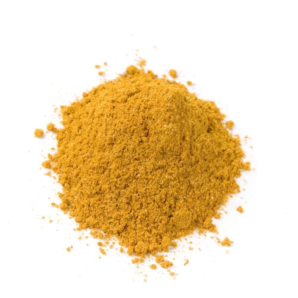 A patch of curry powder.