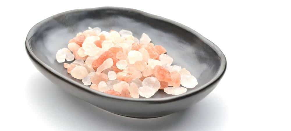 Large chunks of crystal salt.