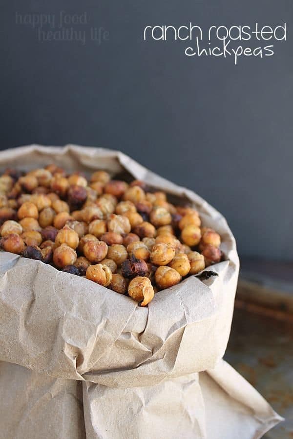 A bag of ranch roasted chickpeas.