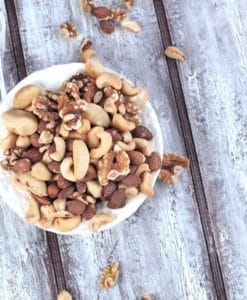 A bowl of nuts.