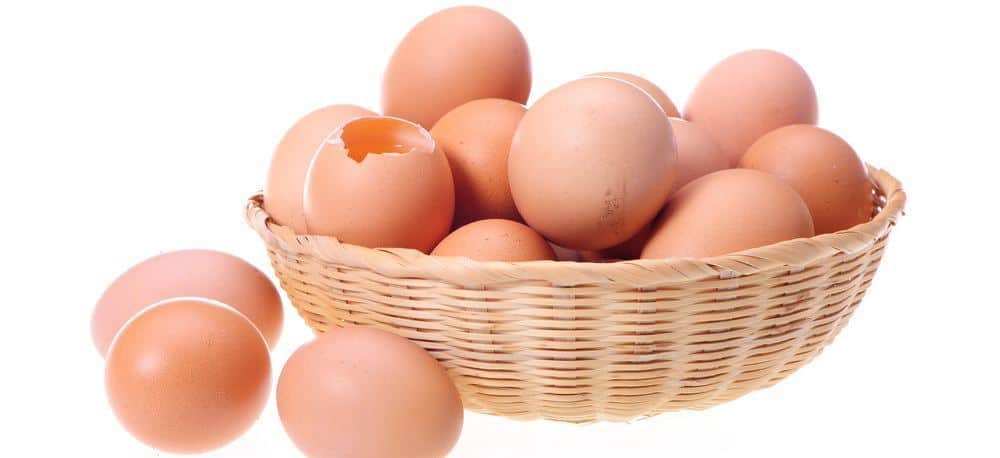 A basket of eggs.