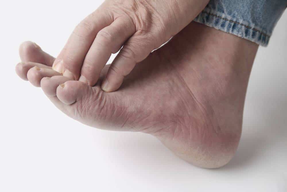 A person's foot.