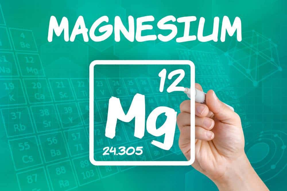 Magnesium symbol from the periodic table.