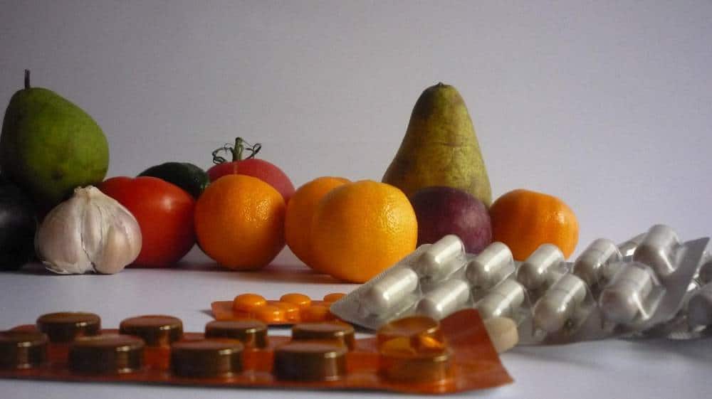 Fruit capsules and tablets.